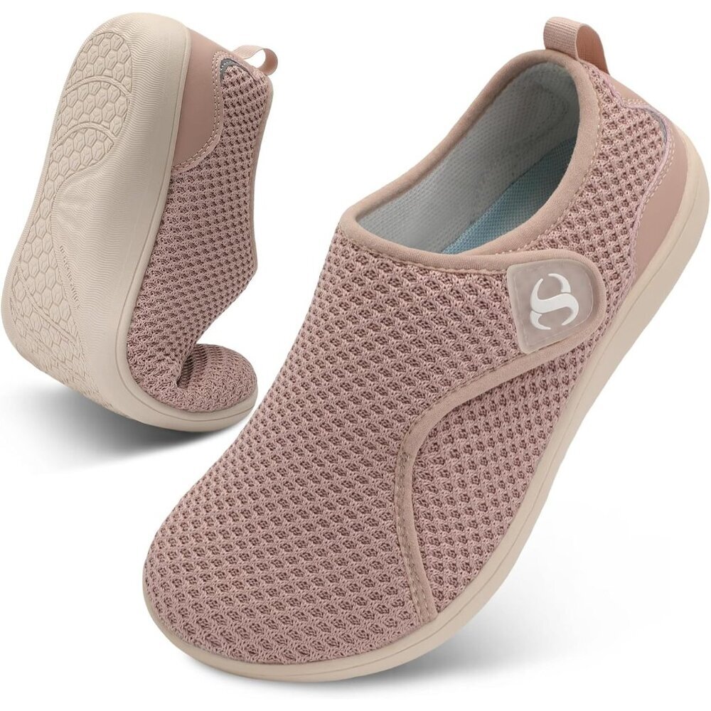 〽️Women's Comfortable Walking Shoes Pink Breathable Sneakers Closed Toe Pull On